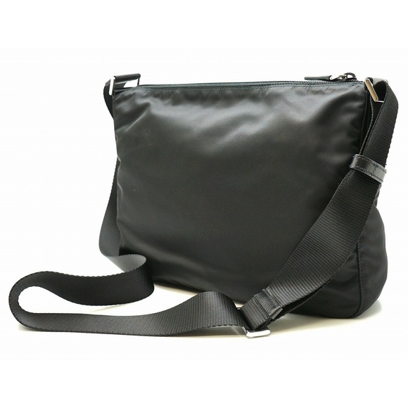 Prada Shoulder Nylon Black Bag Crossbody - Picture 1 of 9